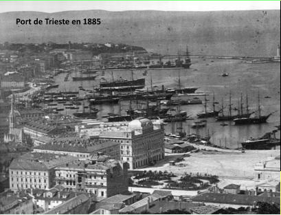 Port de Trieste en 1885