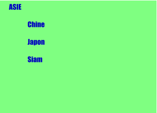 ASIE  Chine  Japon  Siam